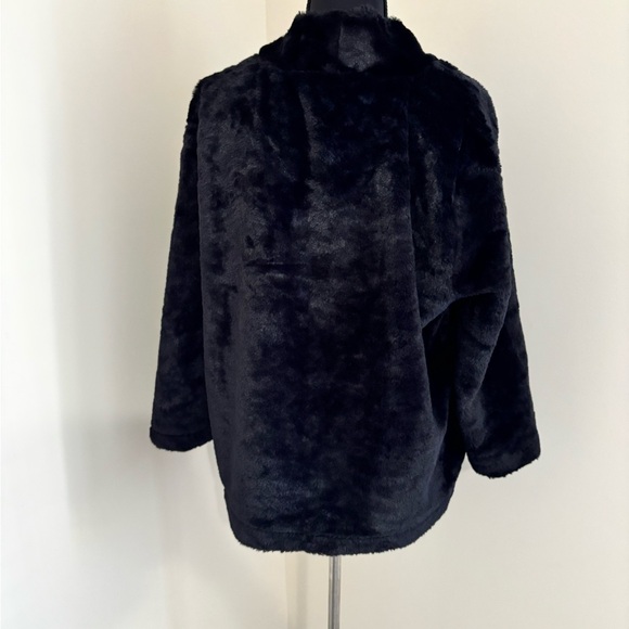 Banana Republic Black Faux Fur Cowl Neck Sweater - Picture 3 of 5